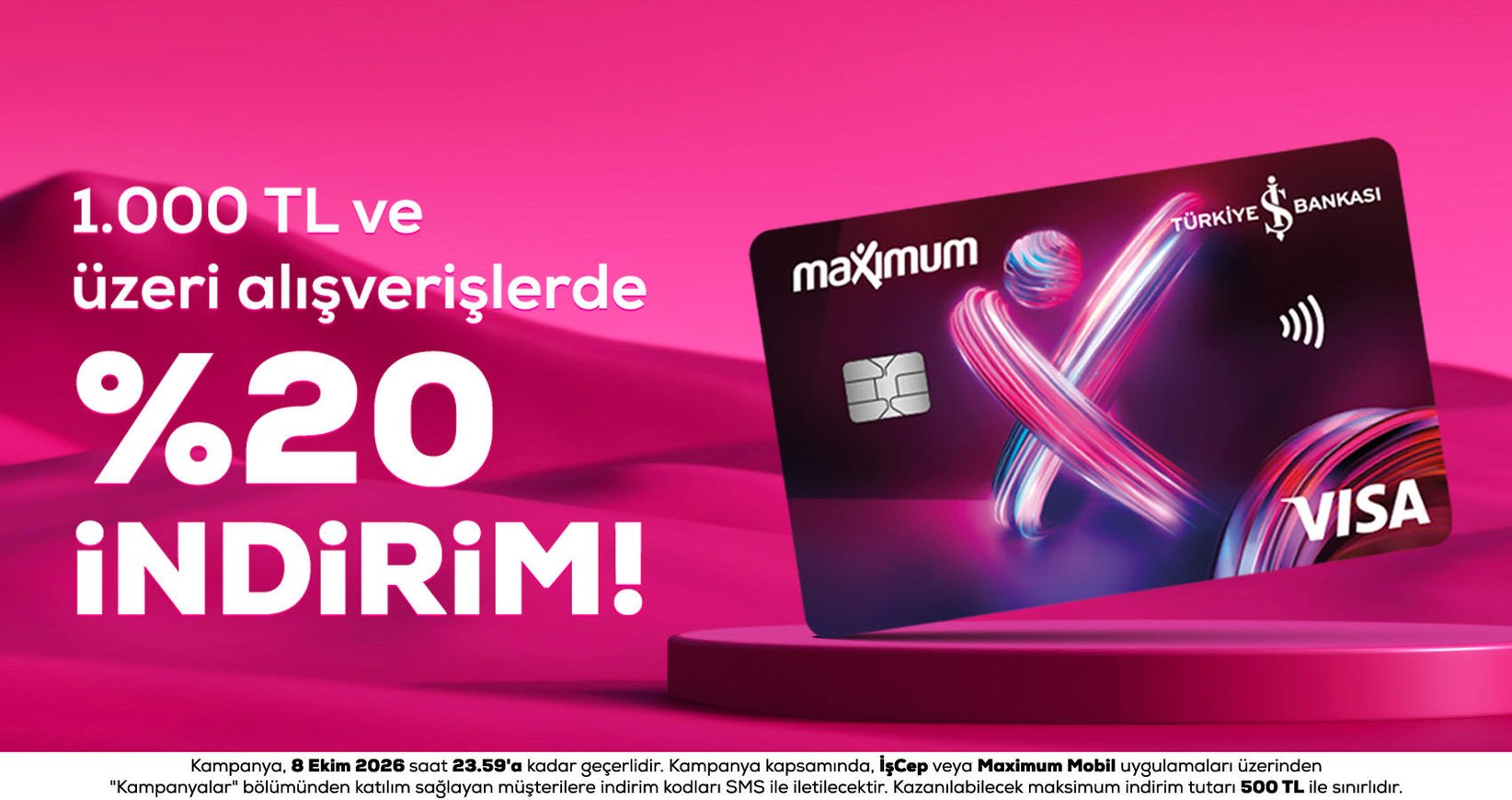 Maximum Kart İle İndirim