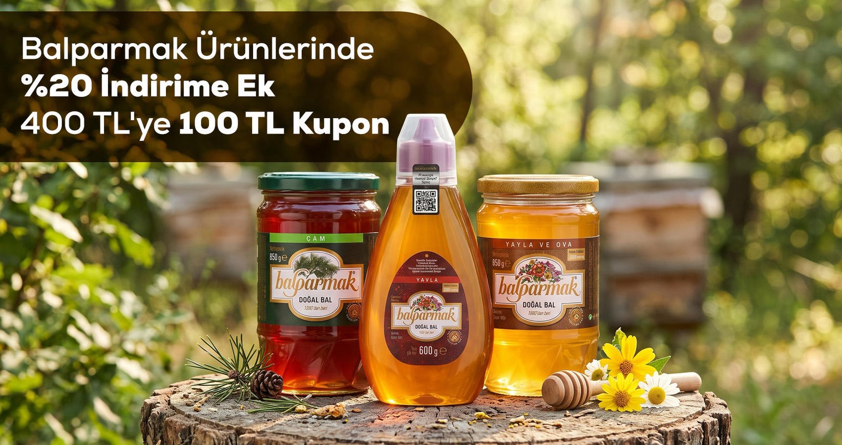 Balparmak %20 İndirime ek kupon