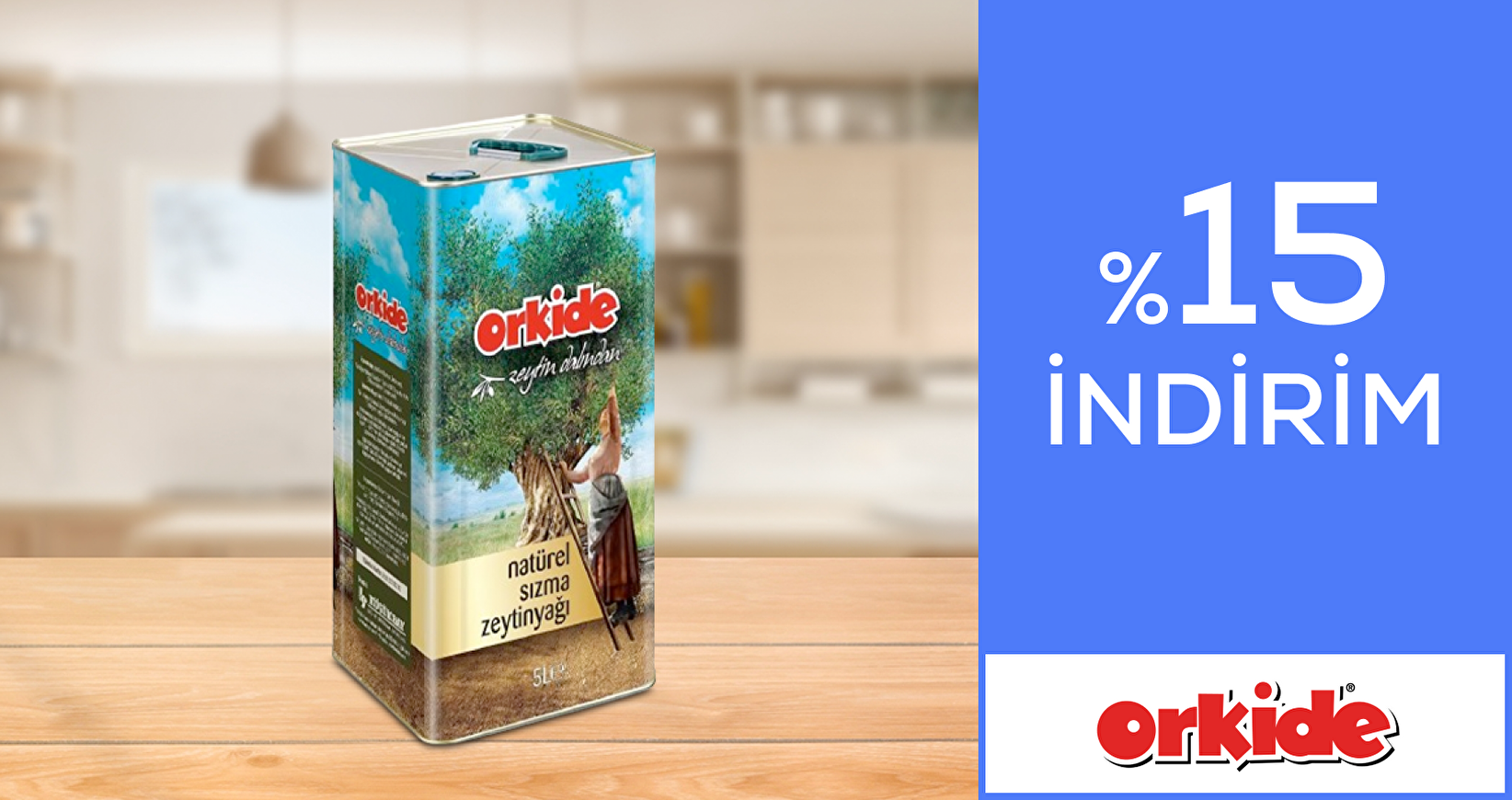 Orkideyağ'da %15 İndirim