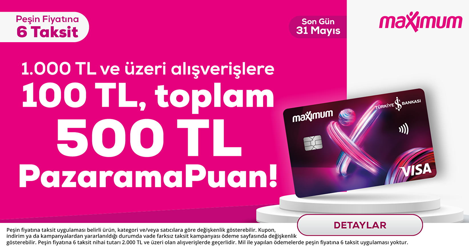 500 TL Pazarama Puan