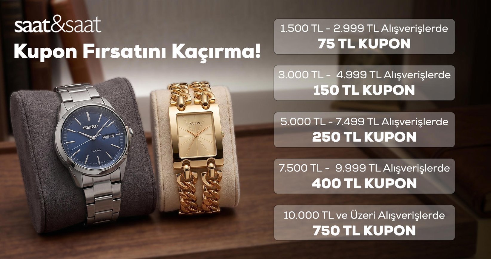 Saat&saat Kupon Fırsatlarını Kaçırma