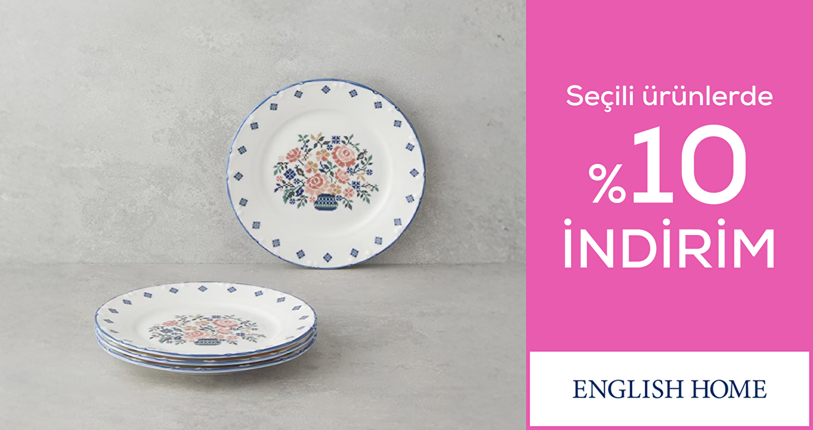 English Home'da Seçili Ürünlerde %10 İndirim