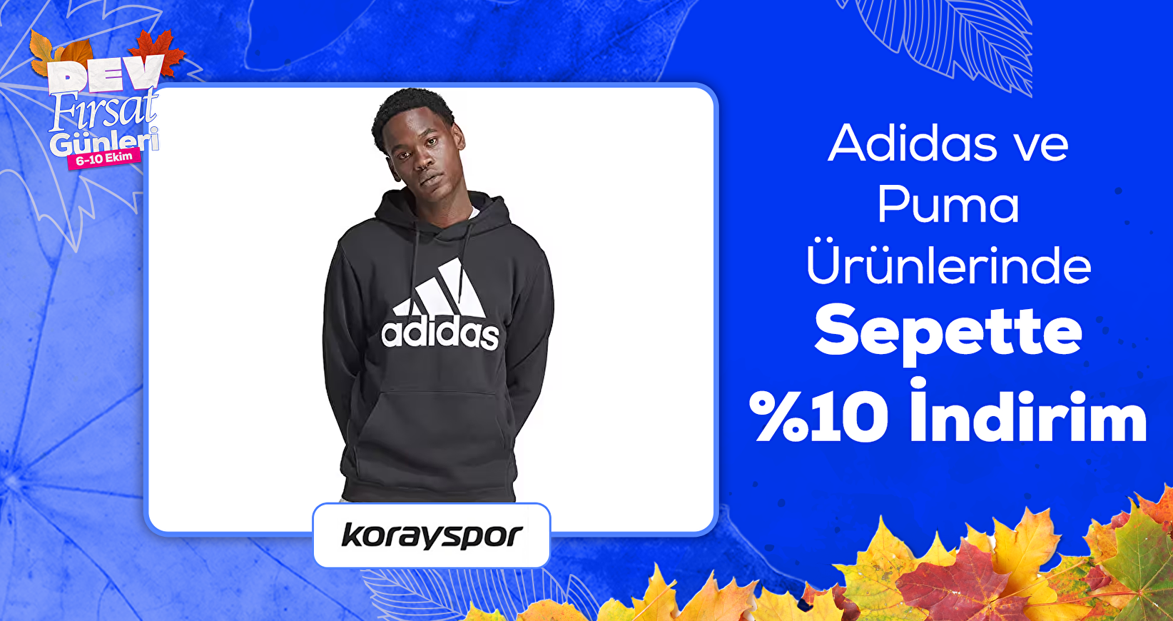 Adidas ve Puma Ürünlerinde Sepette %10 İndirim