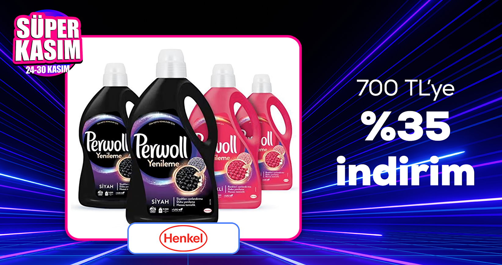 Henkel Ev Temizlik Ürünlerinde 700 TL'ye %35 indirim