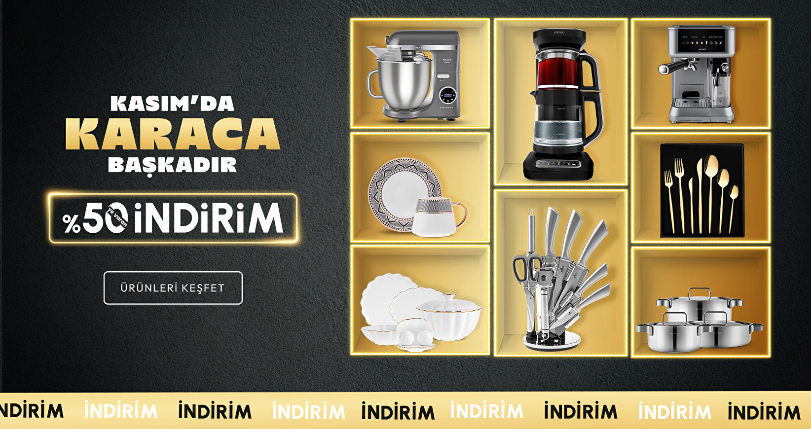 Karaca %50 Kasım İndirimi