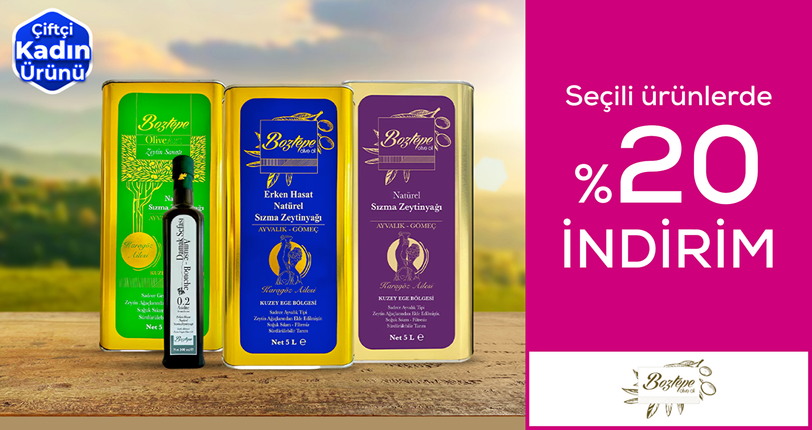 Boztepe Zeytincilik %20 İndirim