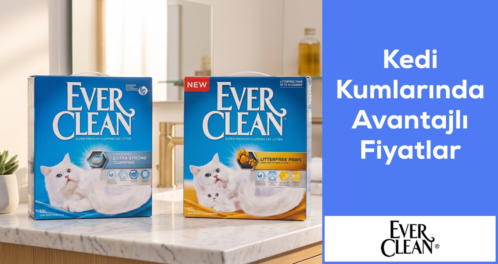 Ever Clean Kedi Kumlarında Avantajlı Fiyatlar