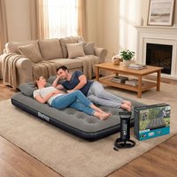 Bestway Ultra Queen 2 Kişilik Şişme Yatak + El Pompası ve Yastık Hediyeli 191x137x22cm 671GZ BW146