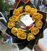  - 3 Farklı tonda Işıklı ayna buketi - Tasarım Işıklı ayna GÜL buketi