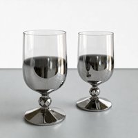 Bohemia Crystal Su Bardağı 2'li 135 ml Antrasit Cam Bardak Seti