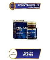 Nutraxin Folic Acid 400 Mcg 100 Tablet