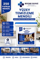 Bozan Yavuz Medical Yüzey Temizleme Mendili Beyaz Sabun Kokulu 250 Yaprak XL