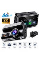 Harvox 2K Max Akıllı Araç Kamerası Ön 2K Arka Full HD Sim Kartlı 4G Bağlantılı Çift Yönlü Ses G-Sensör