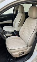 Lüks Kapitone Desenli Antislip Terletmez Araba Koltuk Koruyucu Üçlü Minder Seti -  (2 Ön ve 1 Arka Set)