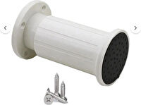 Elif Ayarlı Jumbo Ayak 8 cm Beyaz - Mutfak Altı, Dolap Ayağı, Komodin, Baza, Kanepe Koltuk Ayağı, Gardrop Ayağı (4 Adet)