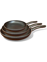 My Home MNK - 3 Parça , Teflon Tava Seti / 16 - 20 - 24 Cm ( Küçük Boy ) - İnce / Hafif