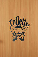 Dekor Tuvalet Wc Eğlenceli Dekorasyon 20 Cm ( Büyük Boy )