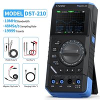 FNIRSI DST-210 3'ü 1 Arada Test Cihazı: Osiloskop, Multimetre ve Sinyal Jeneratörü, 10MHz, 48MSa/s, True RMS