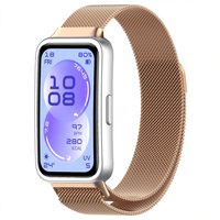 Huawei Band 11 / 11 Pro İle Uyumlu Manyetik Milanese Loop Metal Kordon
