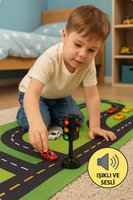 Sesli Işıklı Trafik Lambası 12 cm