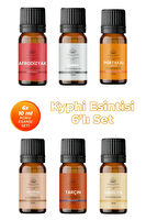 Kyphi Esintisi Oda Kokusu 6'Lı Set- Doğal Esansiyel Uçucu Yağ, Difüzör Esansı, Buhurdanlık Yağı Kyphi Esintisi Oda Kokusu 6'Lı Set- Doğal Esansiyel Uçucu Yağ, Difüzör Esansı, Buhurdanlık Yağı