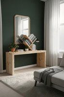 Ağaç Kitaplık Eğimli Raflı Sağlam Malzeme Modern Masaüstü Kitaplık Ev Ofisi Çalışma Odası