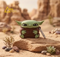 AirPods 4. Nesil Uyumlu Baby Yoda (Grogu) Tasarımlı Silikon Kılıf
