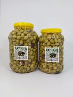 Mudanya Cinsi Yeşil Dilme Tatlanmış Zeytin 2'li Paket 5 Kg+3 Kg