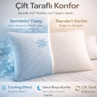 Ice Touch Terletmeyen Ortopedik Soğuk ve Ilık Çift Taraflı Yastık 900 gr -2 Adet