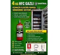 4 kg Hfc Gazlı Otomatik Elektrik Pano Söndürme Sistemi