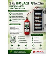 2kg GAZLI Otomatik Pano Söndürme Sistemi 4 Yıl Garantili
