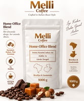 Melli Coffee Morning Blend Espresso Çekirdek Kahve 1 KG Orta-Koyu Kavrum Brezilya & Kolombiya