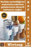 #RafAyırıcı Mutfak Kiler Düzenleyici Dolap İçi Organizer Çok Amaçlı Buzdolabı Raf Ayırıcı 10 Adet