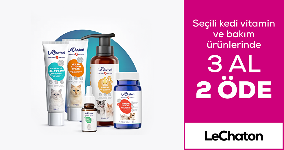 Seçili Kedi vitamin ve bakım ürünlerinde 3 al 2 öde