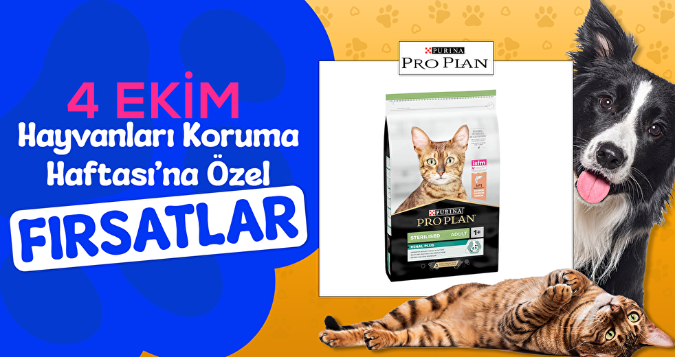 Pro Plan ürünlerinde 4 Ekim Fırsatı 