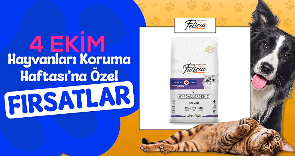 Felicia markalı ürünlerde 4 Ekim Fırsatı 