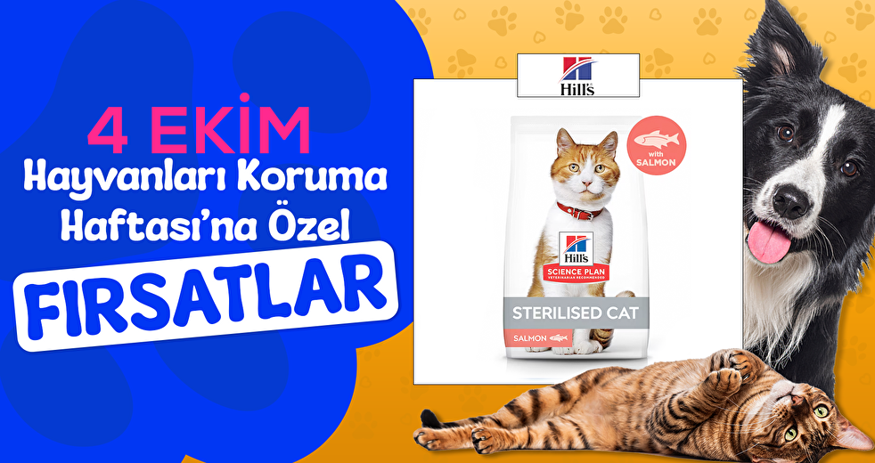 Hill's ürünlerinde 4 Ekim Fırsatı 
