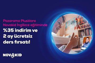 Plus Üyelerine Novakid İngilizce Eğitiminde %35 İndirim ve 2 Ay Ücretsiz Ders Fırsatı