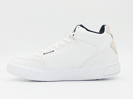 Peak E14282B Unisex Beyaz Kaymaz Taban Nefes Alabilen Ortopedik Garantili Rahat Hafif Günlük Uzun Bilekli Boğazlı Koşu Yürüyüş Sneaker Basketbol Spor Ayakkabı