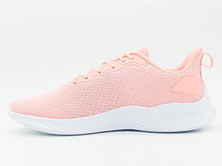Peak Running EW02428H Kadın Pembe Beyaz Kaymaz Taban Ortopedik Nefes Alabilen Garantili Rahat Hafif Günlük Sneaker Yürüyüş Koşu Spor Ayakkabısı