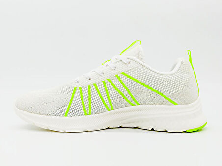 Peak Running EW02888H Kadın Beyaz Kaymaz Taban Ortopedik Nefes Alabilen Garantili Rahat Hafif Günlük Sneaker Yürüyüş Koşu Spor Ayakkabısı