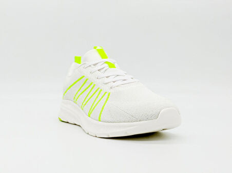 Peak Running EW02888H Kadın Beyaz Kaymaz Taban Ortopedik Nefes Alabilen Garantili Rahat Hafif Günlük Sneaker Yürüyüş Koşu Spor Ayakkabısı