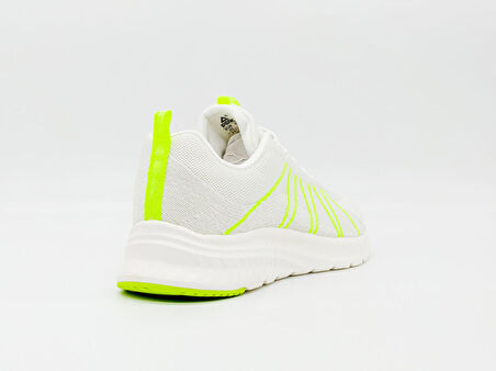 Peak Running EW02888H Kadın Beyaz Kaymaz Taban Ortopedik Nefes Alabilen Garantili Rahat Hafif Günlük Sneaker Yürüyüş Koşu Spor Ayakkabısı