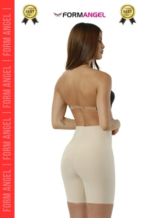 #Korse Lazer Kesim İz Göstermeyen Kaymaz Toparlayıcı Sıkılaştırıcı Paçalı Hayalet Korse - 1 Adet