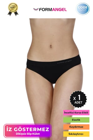 #İçÇamaşırı Toparlayıcı Şekillendirici İz Belli Etmeyen Düşük Bel Kadın Dikişsiz Slip Külot - 1 Adet