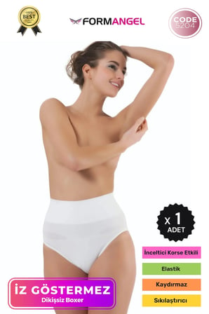 #SlipKorse Seamless Dikişsiz Karın Sıkılaştıran Şekillendirici Karın Toparlayıcı Slip Korse - 1 Adet