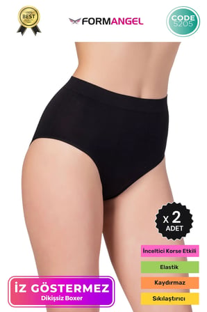 #BatoKorse Seamless Karın Toparlayıcı Sıkılaştırıcı Kadın Dikişsiz Yüksek Bel Bato Korse - 2 Adet
