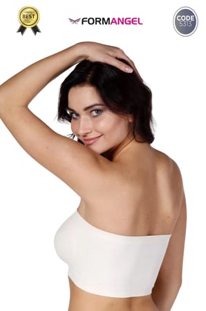 #Bandeo Seamless Toparlayıcı Kadın Basic Örme Dikişsiz Pedli Bandeo Büstiyer - 1 Adet