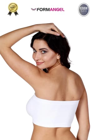 #Bandeo Seamless Toparlayıcı Kadın Basic Örme Dikişsiz Pedli Bandeo Büstiyer - 2 Adet