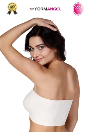 #Bandeo Seamless Toparlayıcı Kadın Basic Örme Dikişsiz Pedsiz Bandeo Büstiyer - 3 Adet